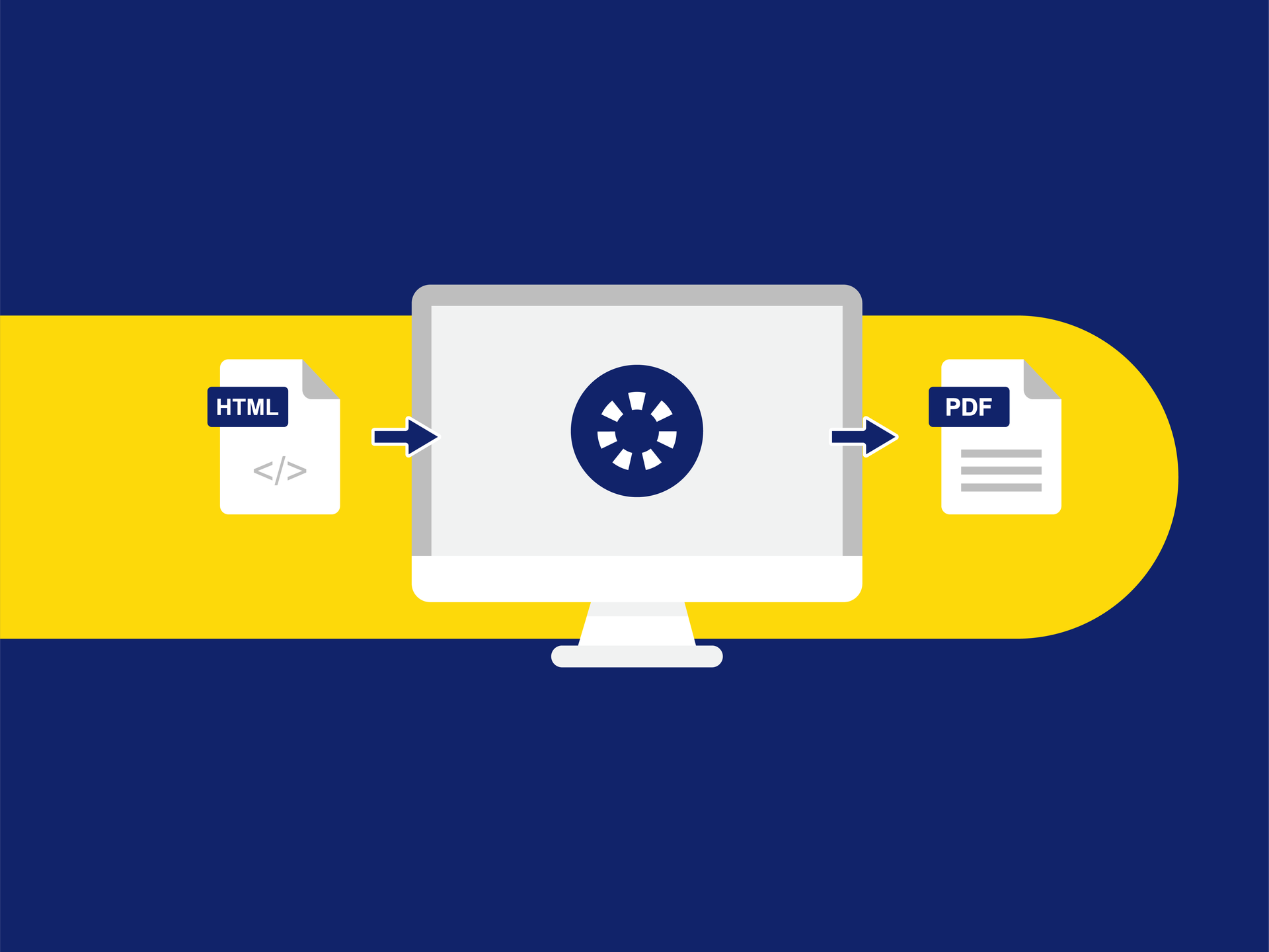 Creates high-quality & print-ready PDFs from HTML